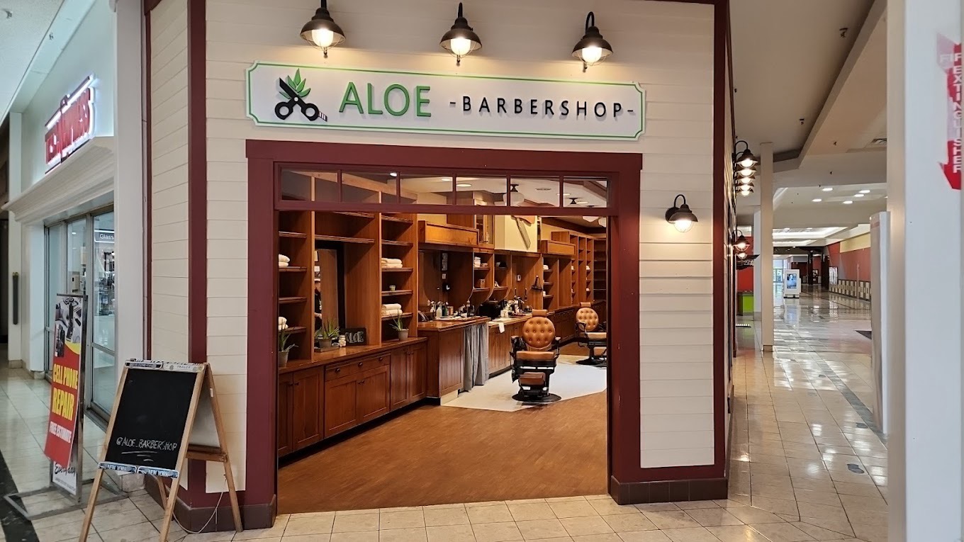 ALOE Barbershop storefront at 40 Catherwood Rd, Ithaca, NY